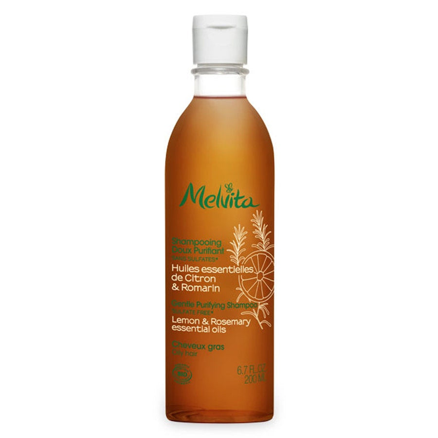 Melvita Shampoing Doux Purifiant aux Huiles Essentielles Citron &amp; Romarin 200 ml 