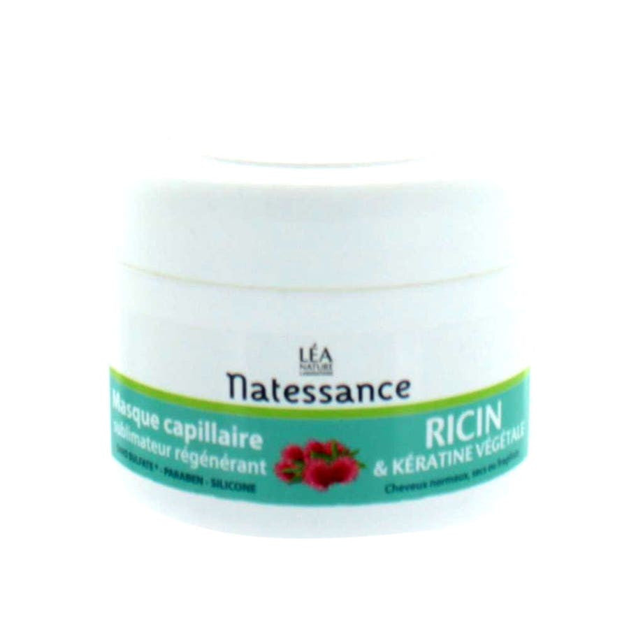 Natessance Masque capillaire régénérant à l'huile de ricin 200 ml 