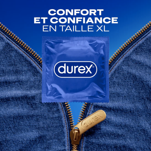 Durex Jeans Lubricated Classic XL condoms 12 units