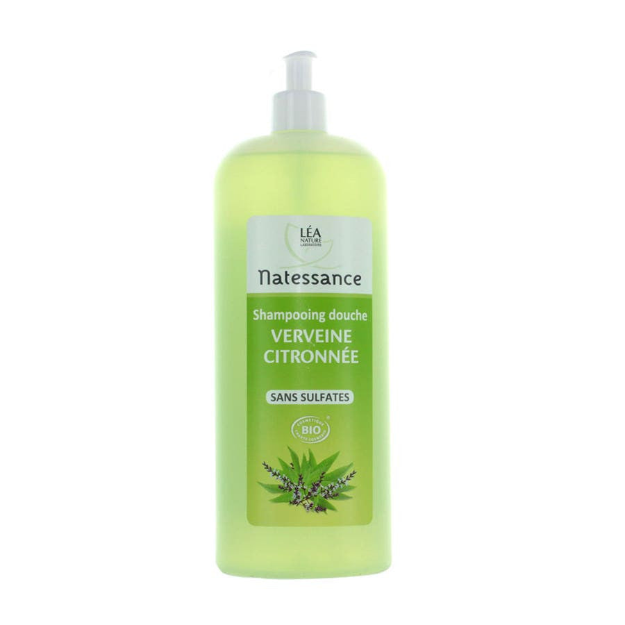 Natessance Verveine Citronnée Bio Shampooing Douche 1L (33.81 fl oz) 