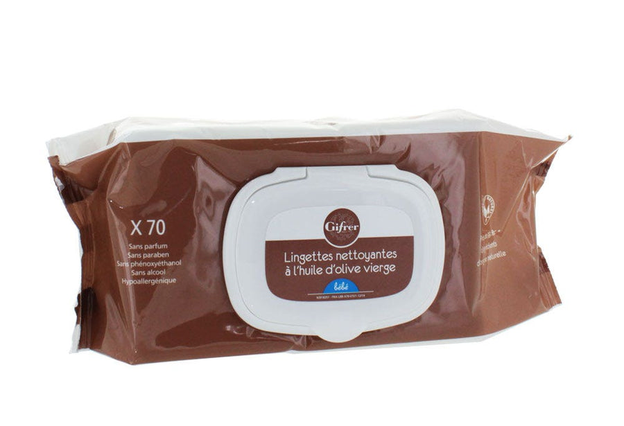 Gifrer Baby Cleansing Wipes with Olive Oil x70