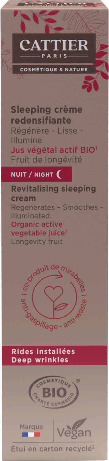 Cattier Anti-Aging Revitalising Sleeping Cream 50ml (1.69fl oz)