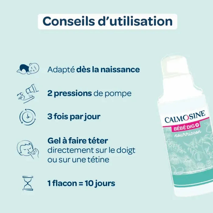 Calmosine Baby Dig+ oral gel baby digestive comfort 34ml (1.15 fl oz)