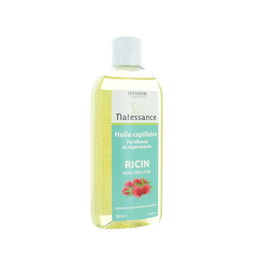 Huile de ricin pour cheveux Natessance 250 ml (1,69 fl oz) 