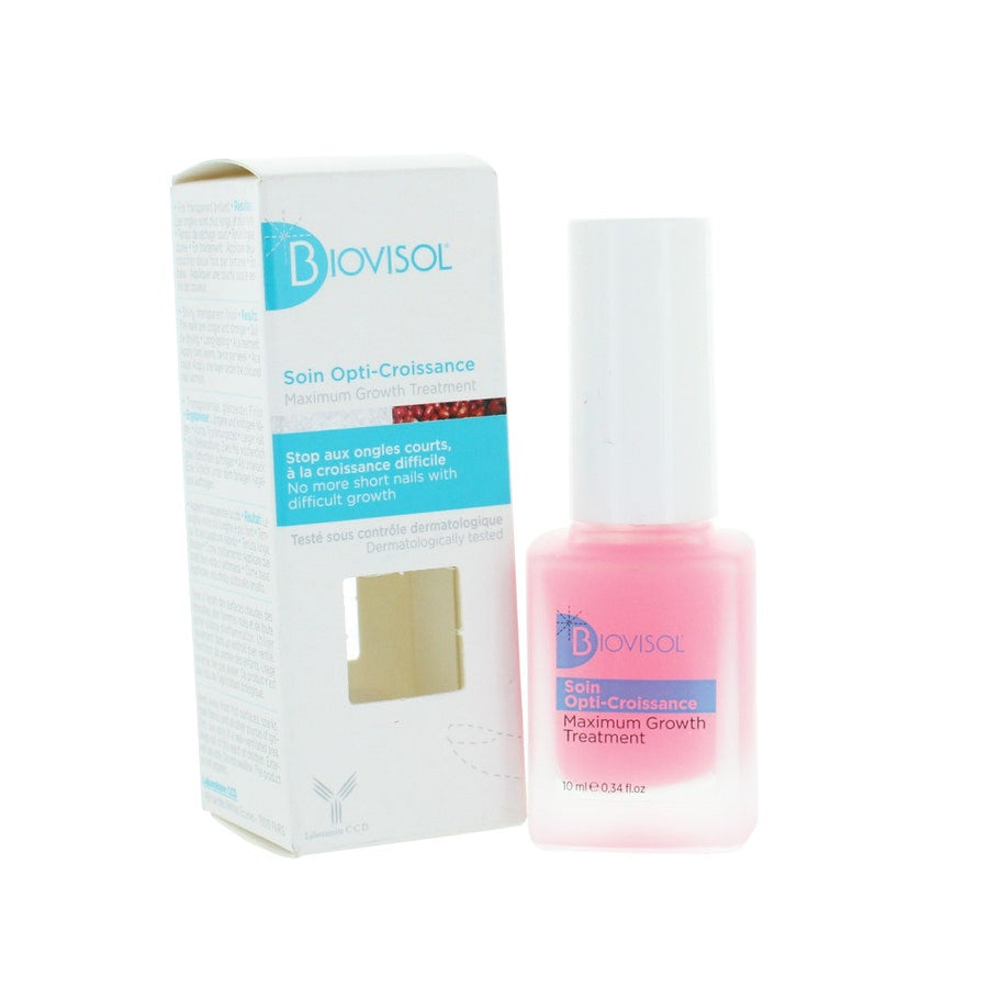 Vernis à ongles Biovisol Incolore pour la Croissance des Ongles 10 ml (0,10 fl oz) 