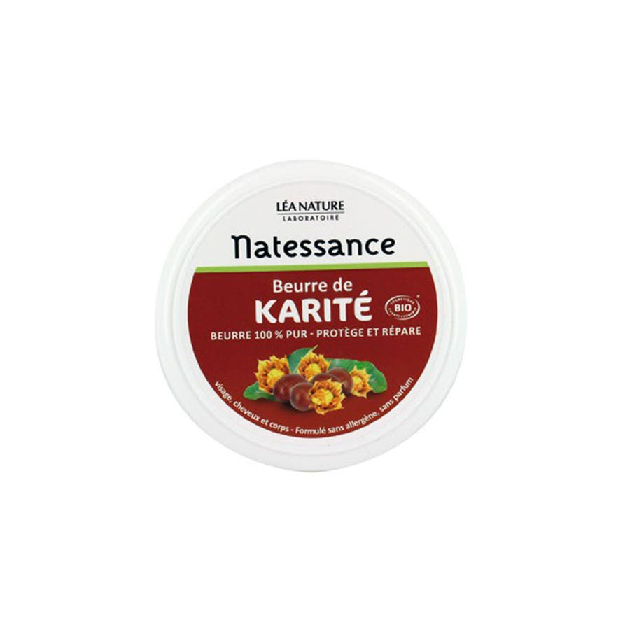 Beurre de karité bio Natessance 100 g (3,52 oz) 