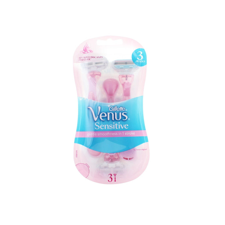 Gillette Venus شفرات حلاقة للاستعمال مرة واحدة X 3 للبشرة الحساسة