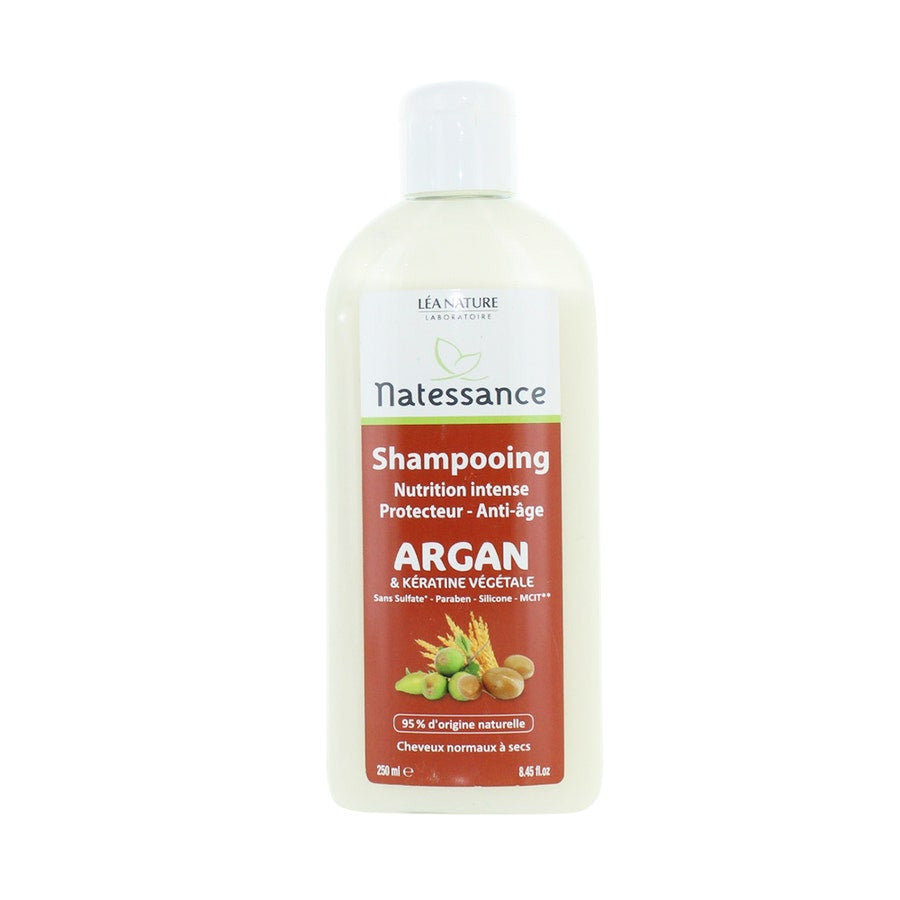 Shampoing Natessance à l'Argan et à la Kératine Végétale 250 ml (8,45 fl oz) 