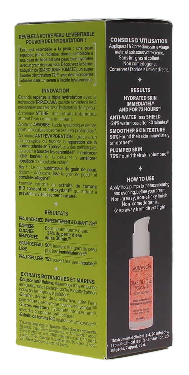 Garancia Diabolique Tomate Sérum Microperles Superbooster Hydratation 30ml (1.01fl oz)
