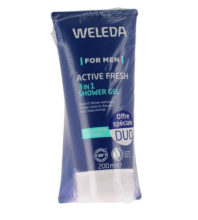 Weleda Man Energising Shower Cream 200ml x2 (6.76fl oz x2)