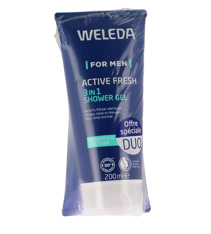Weleda Man Energising Shower Cream 200ml x2 (6.76fl oz x2)