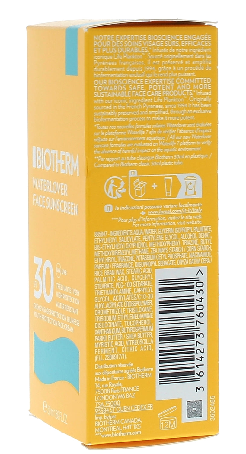Biotherm WaterLover SPF30 Face Cream 50ml (1.69 fl oz)