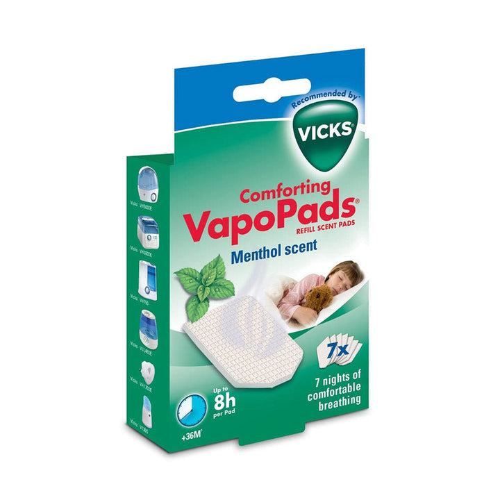 Vicks Vapopads Vh7 Refills/inhaler Menthol Adults And Children X7