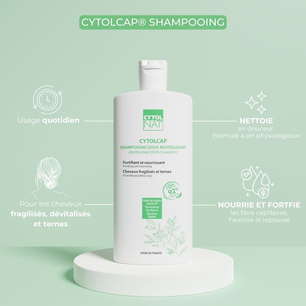 Cytolnat Cytolcap شامبو لطيف منشط للشعر الباهت والمتضرر 250ml