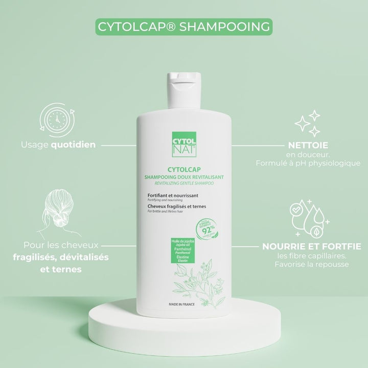 Cytolnat Cytolcap شامبو لطيف منشط للشعر الباهت والمتضرر 250ml