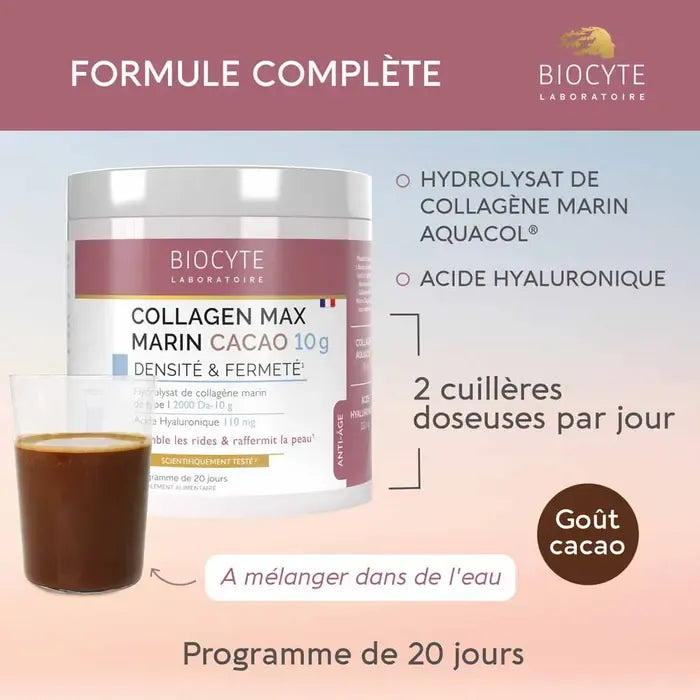 Biocyte Anti-aging Collagen Max Marin بنكهة الكاكاو 260g