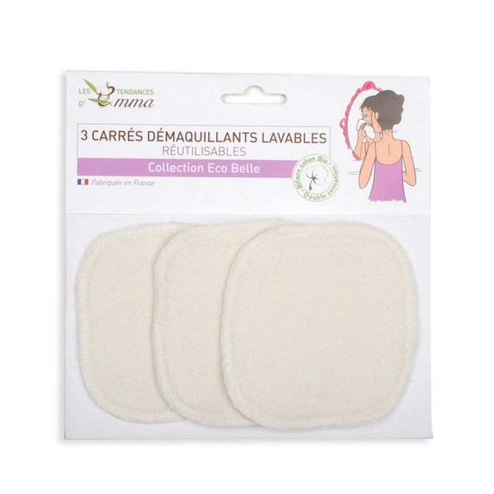 Les Tendances D'Emma Eco Belle Biface Washable Make-Up Remover Sticks Organic Cotton x3
