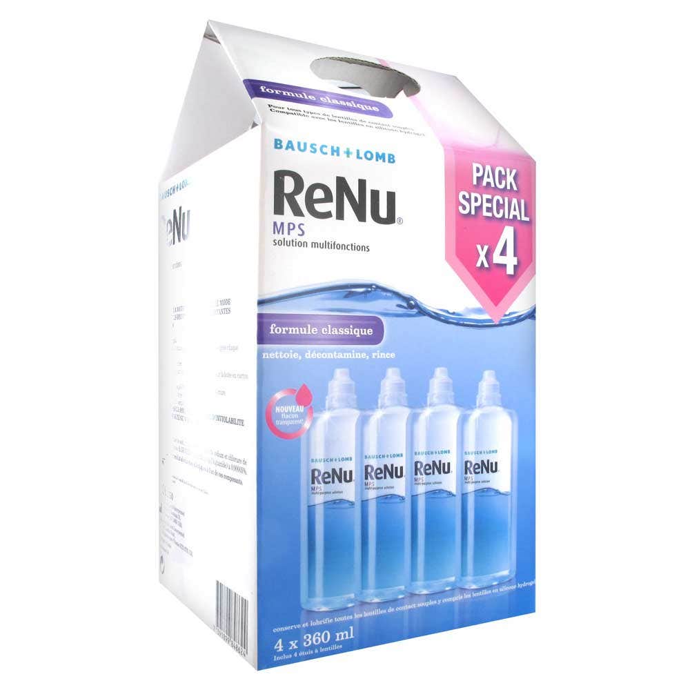 Bausch&Lomb Renu Mps Multifunction Solution Classic Renu formula 4x360ml (12.17fl oz)