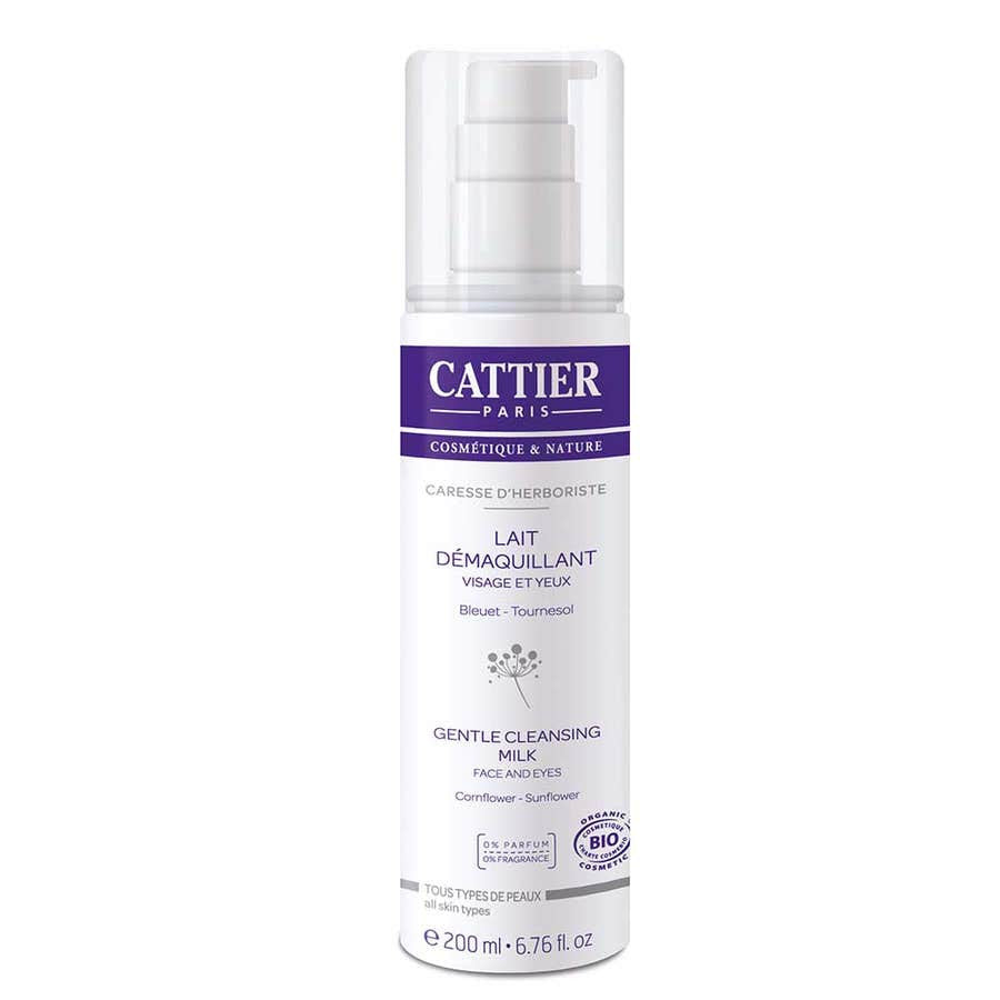 Cattier Caresse D'Herboriste Lait Démaquillant Visage &amp; Yeux 200 ml (6,76 fl oz) 