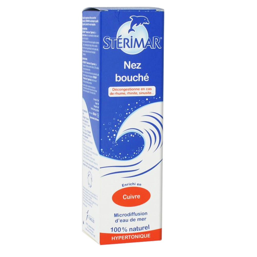 Sterimar Copper Hypertonic Nasal Spray Blocked Nose Enfants et adultes 100ml (3.38fl oz)