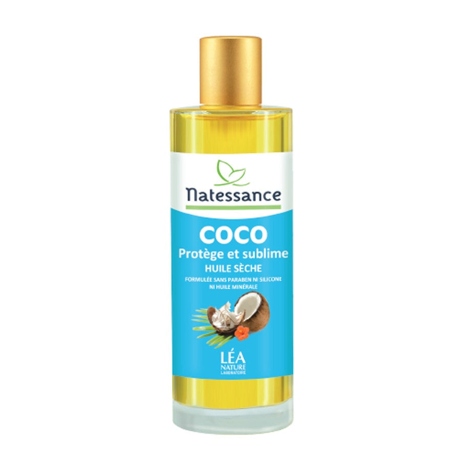 Huile sèche de coco Natessance Coco 100 ml (3,38 fl oz) 