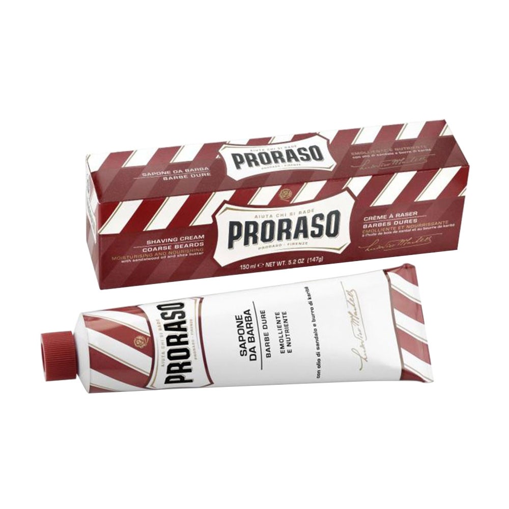 Proraso Nourishing And Emollient Shaving Cream Coarse Beards Red Line 150 ml (5.07fl oz)