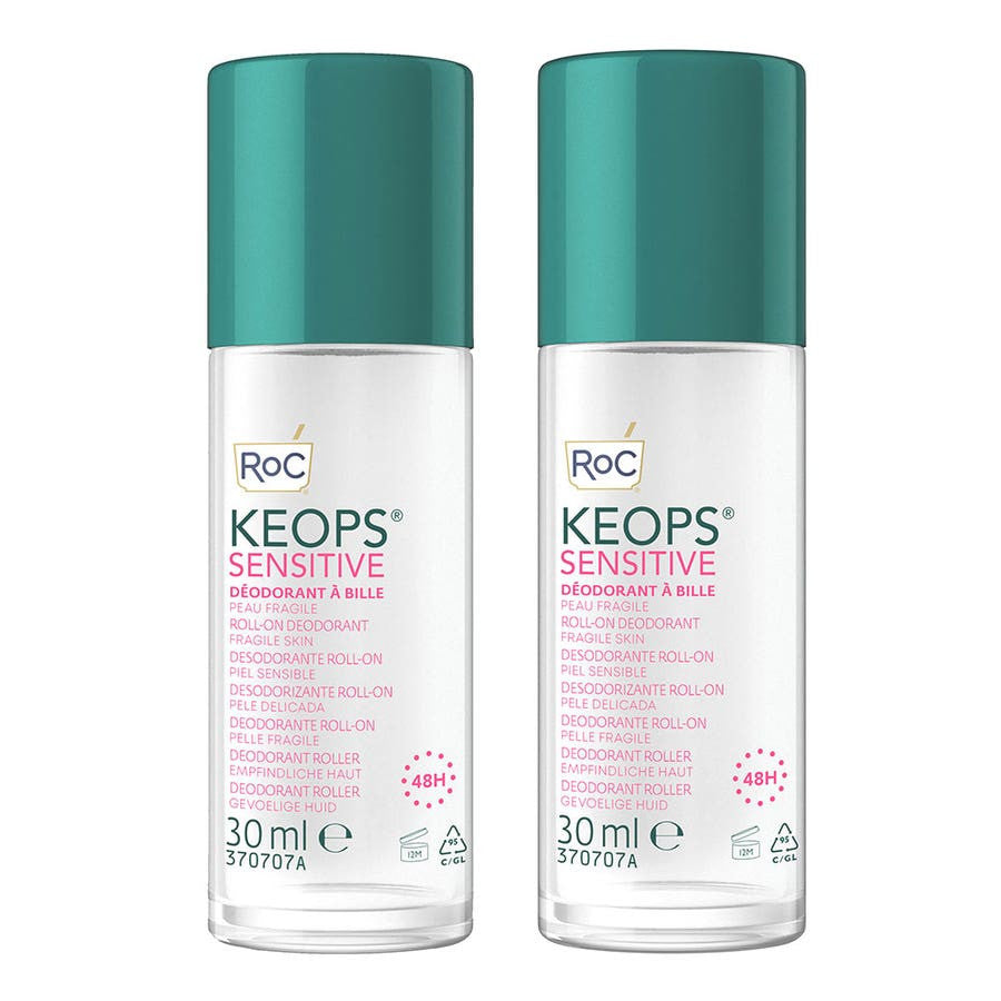 Déodorants Roll-on Roc Keops peaux fragiles 2x 30 ml (1,01 fl oz) 