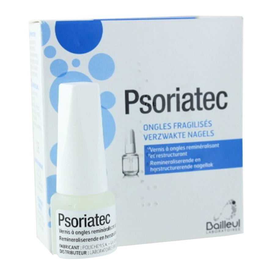 Vernis à ongles Biorga Bailleul Psoriatec 3,3 ml (0,11 fl oz) pour ongles fragiles et douloureux 