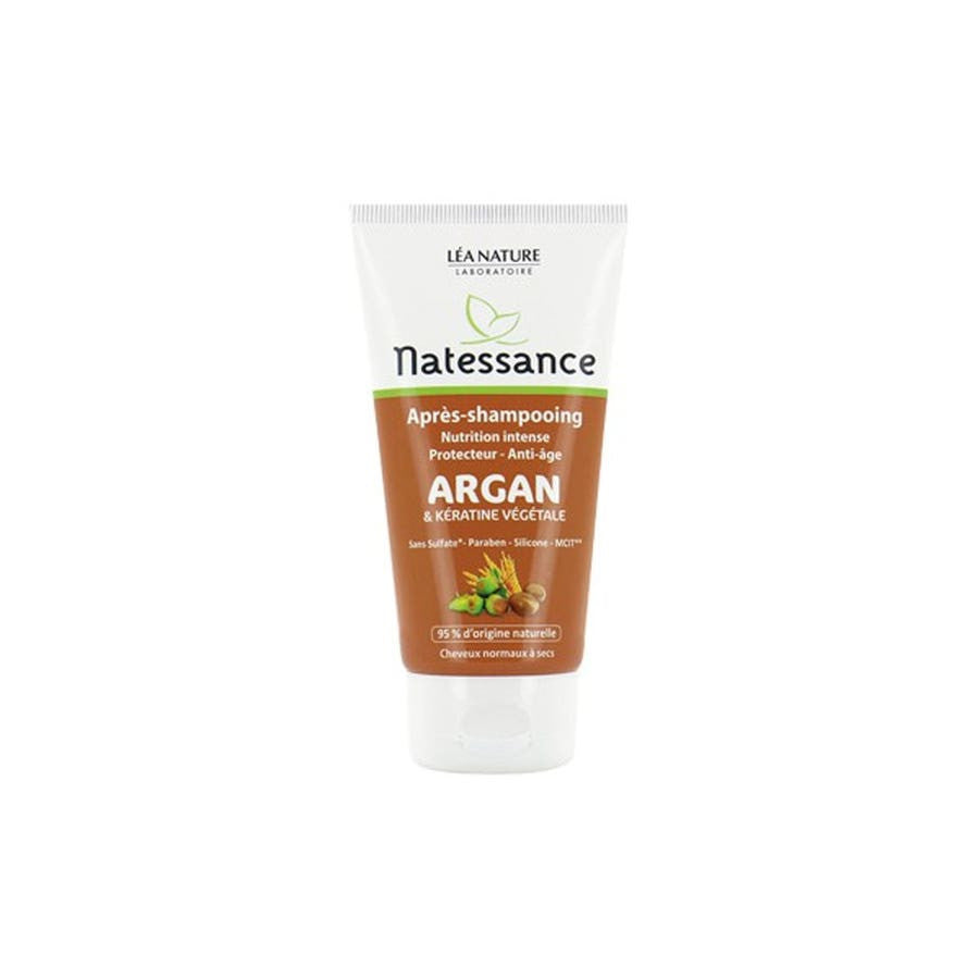 Après-shampoing Natessance Argan et Kératine Végétale 150 ml 