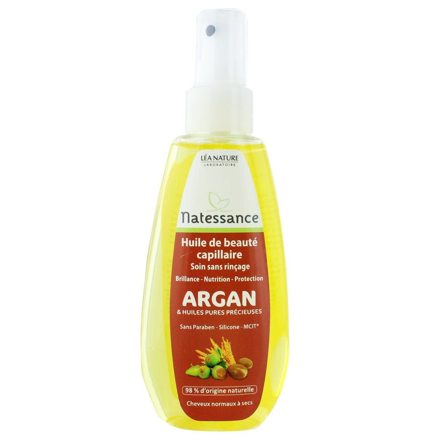 Natessance Argan and Precious Oils Beautifying Hair Oil for Normal to Dry Hair 150ml (5.07 fl oz)