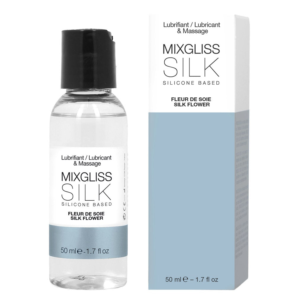 Mixgliss Silk Lubricant And Massage With Silicone Silk Flower Flavour 50ml (1.69fl oz)