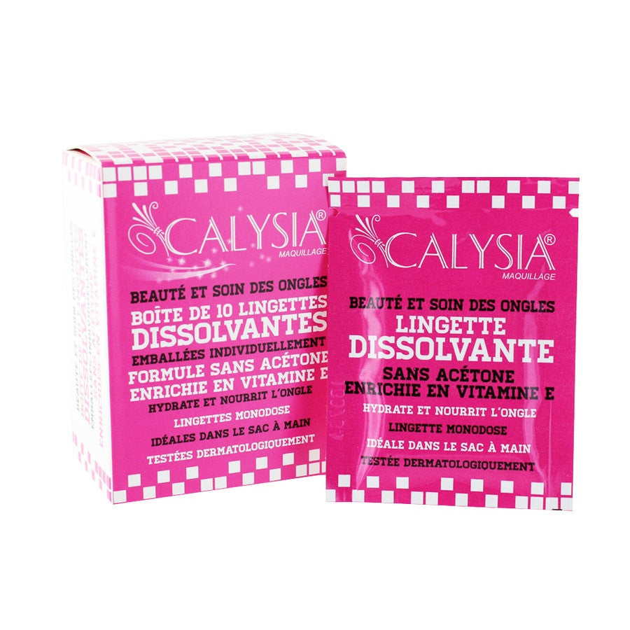 Lingettes dissolvantes pour vernis à ongles Calysia Estipharm Calysia x10 