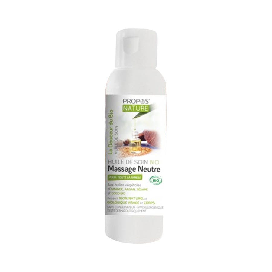 Huile de massage neutre bio Propos'Nature 200 ml 