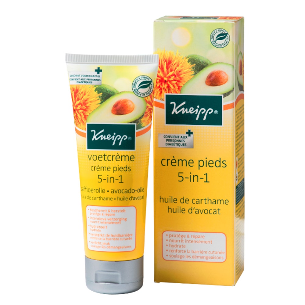 Kneipp Safflower Oil And Avocado Oil 5-in-1 Foot Cream 75ml (2.54fl oz)