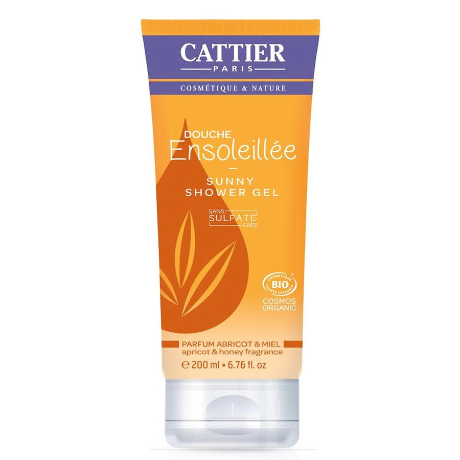 Cattier Gel Douche Douche Ensoleillée Gel Douche Miel &amp; Abricot 200 ml (6.76fl oz) 