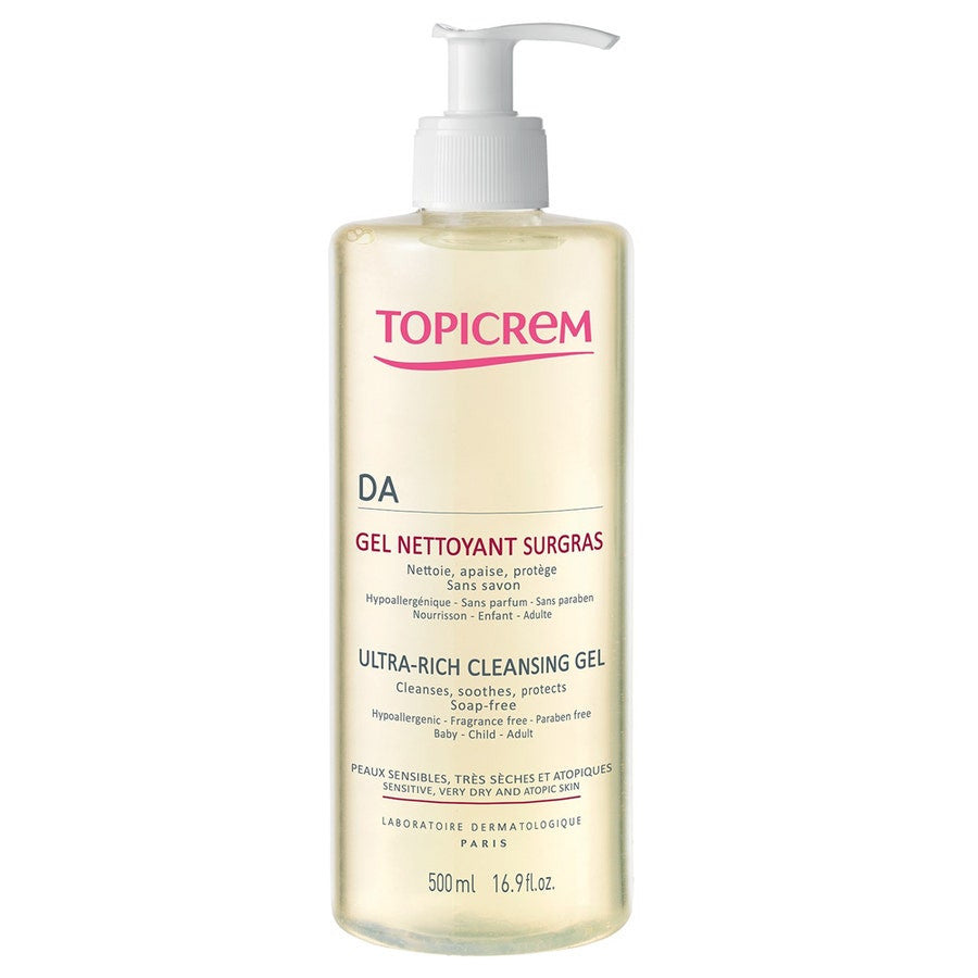 Topicrem DA Gel Nettoyant Ultra Riche Peaux Atopiques 500 ml (16,90 fl oz) 