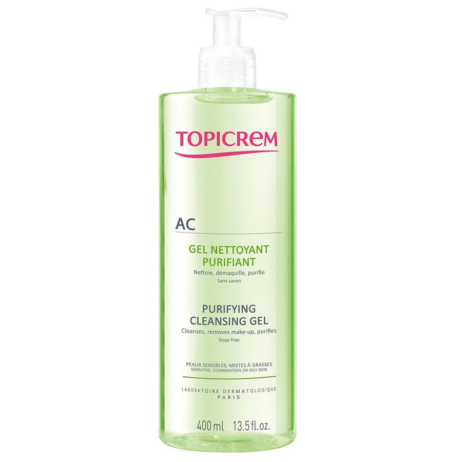 Topicrem AC Purifying Cleansing Gel for Combination to Oily Skin 400ml (13.52 fl oz)