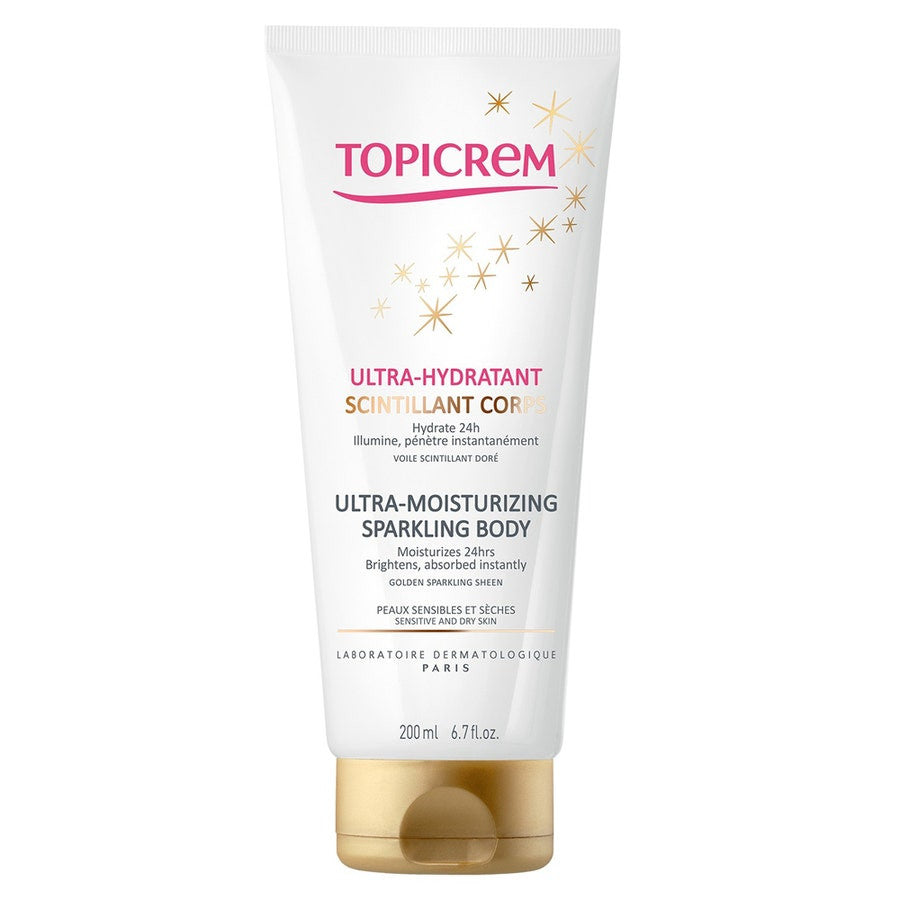 Topicrem Ultra-Moisturizing Sparkling Body 200ml (6.76 fl oz) for Sensitive Skin