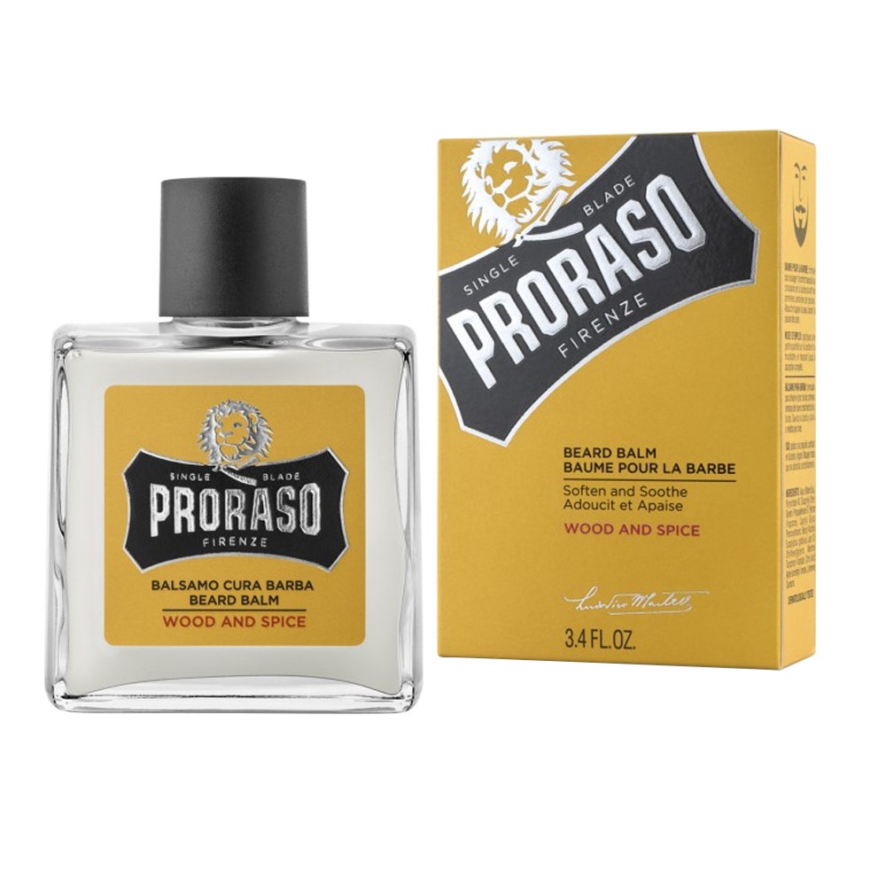 Proraso Hydrating Beard & Moustache Balm Wood and Spice 100 ml (3.38fl oz)