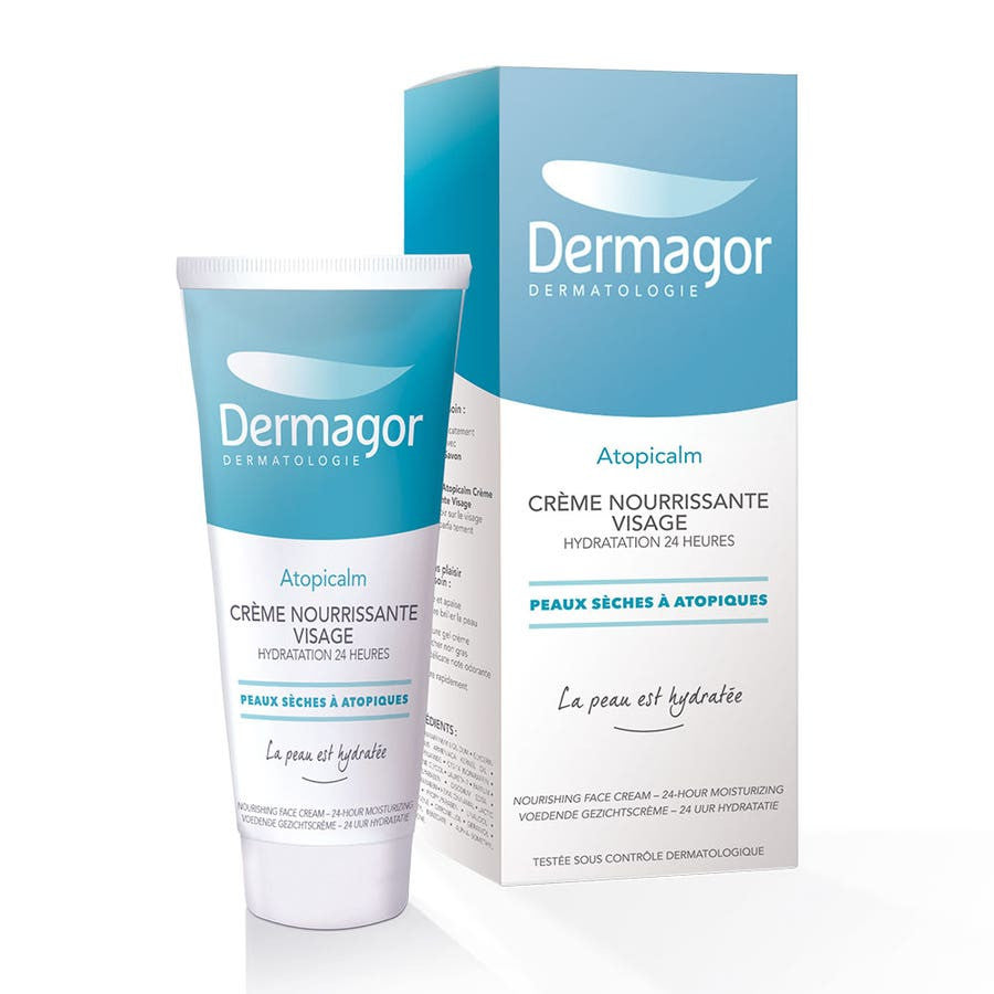 Dermagor Atopicalm Crème Visage Ultra Hydratante Peaux Sèches à Tendance Atopique 40 ml (1,35 fl oz) 