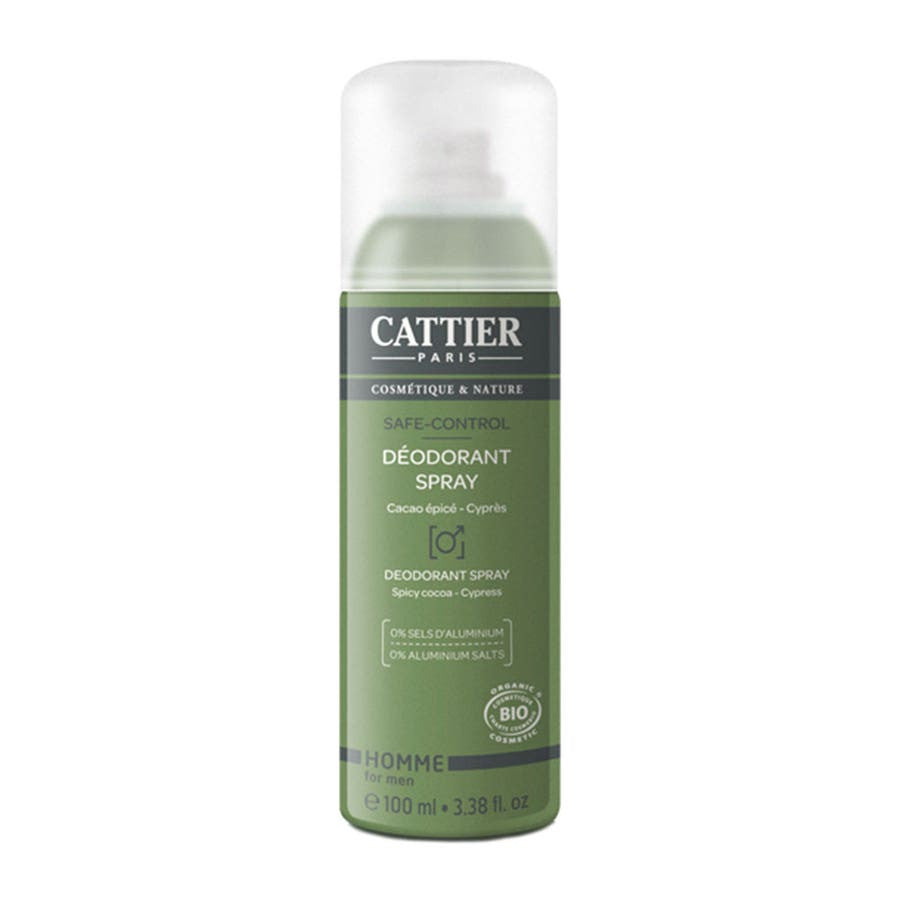 Cattier Homme Safe Control Deodorant Spray  100ml (3.38fl oz)