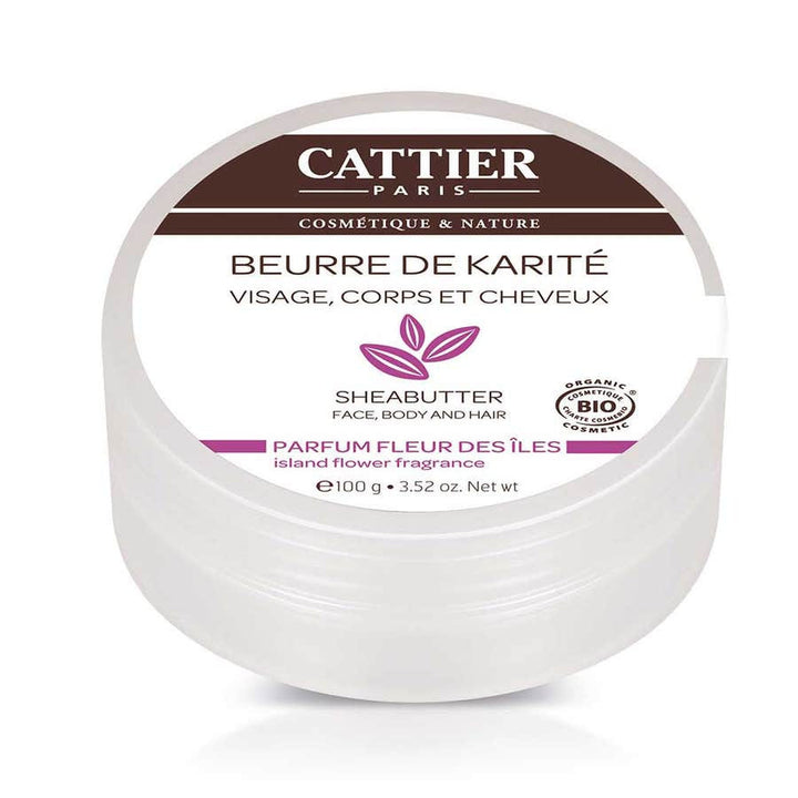 Beurre de karité bio Cattier visage, corps et cheveux 100 g 