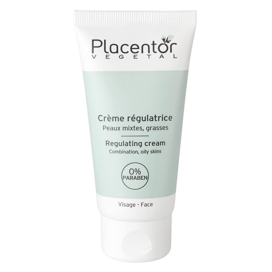 Placentor Crème Végétale Régulatrice Peaux Mixtes et Grasses 50 ml 