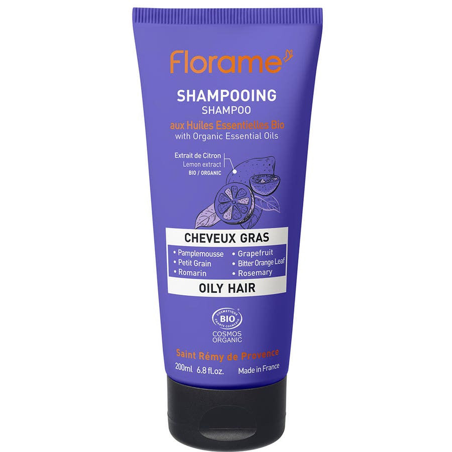 Shampoing Bio Cheveux Gras Florame 200 ml 