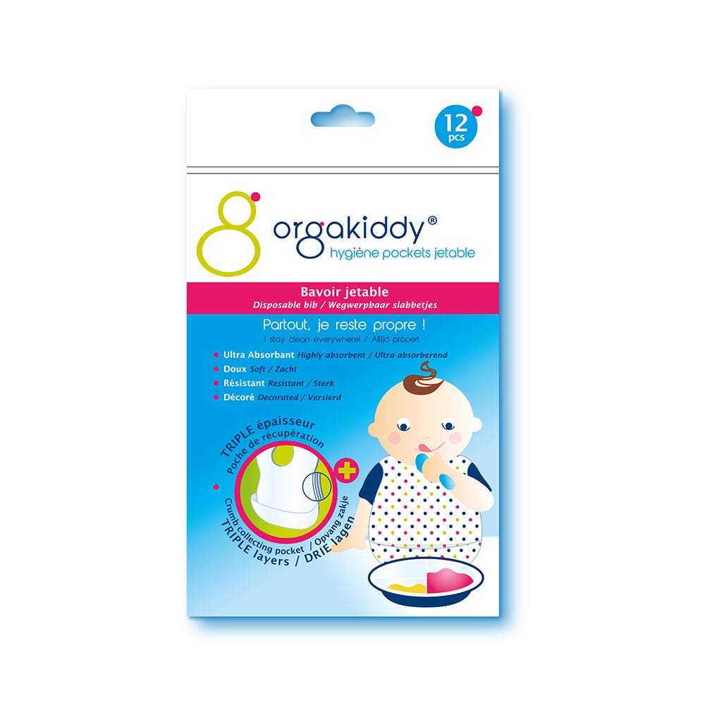 Orgakiddy Disposable bibs x12