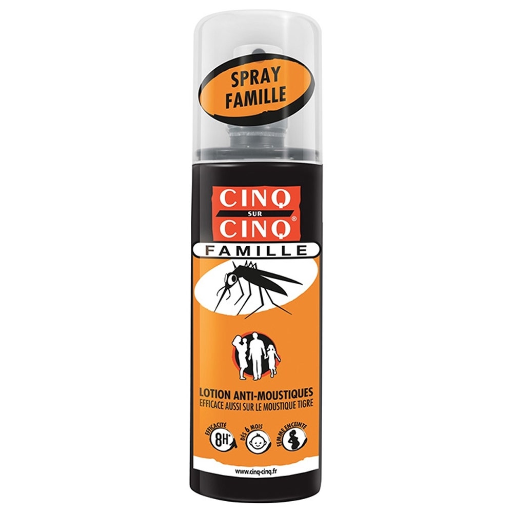 Cinq Sur Cinq Mosquitoe Repellent Family Spray Lotion 100ml (3.38fl oz)