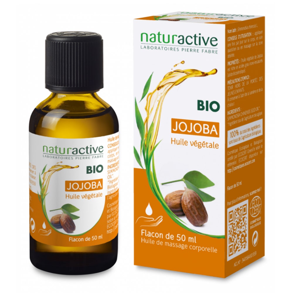 Naturactive Organic Vegetable Oil Of Jojoba 50 ml (1.69fl oz)