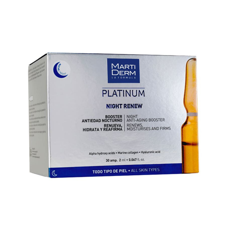 Martiderm Night Renew X 30 Ampoules pour la régénération et l'hydratation de la peau 