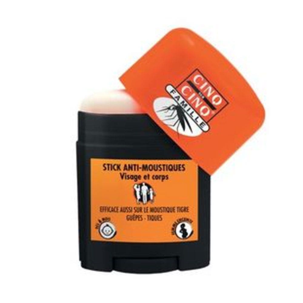 Cinq Sur Cinq Mosquito Repellent Stick Face And Body From 6 Months 20ml (0.68fl oz)