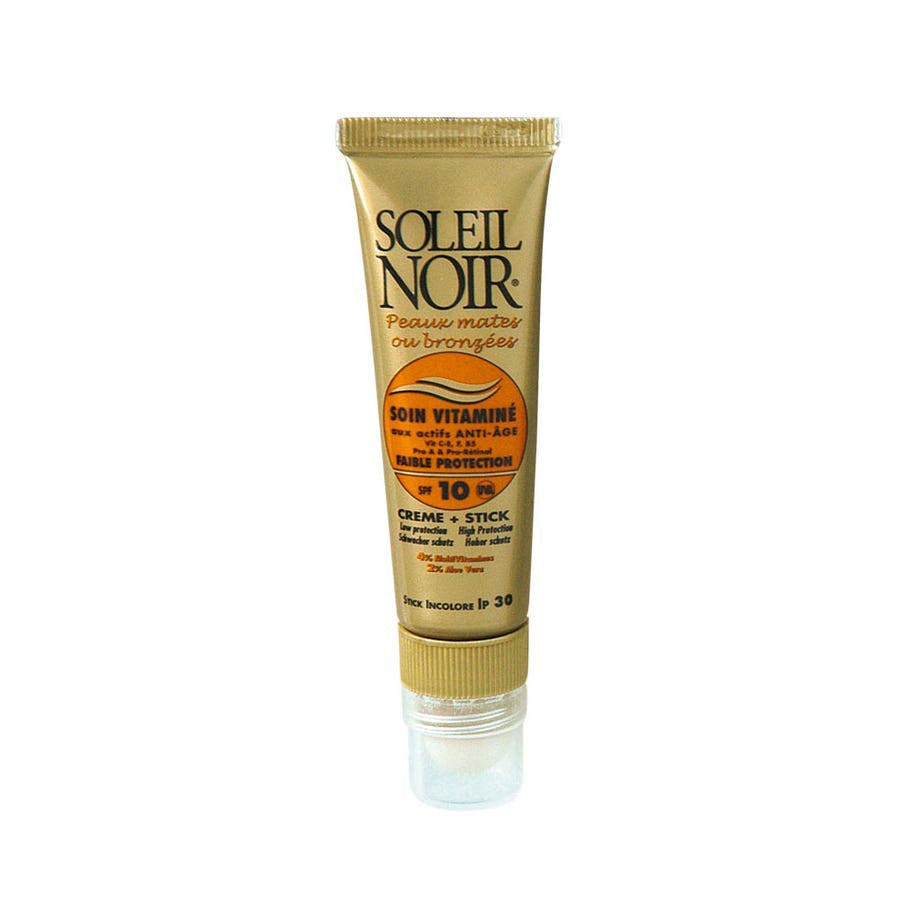 Soleil Noir N°40 Soin Vitaminé Stick Faible Protection Spf10 20 ml 